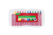 FABER-CASTELL Jumbo Wachsmalstifte farbsortiert, 12 St.