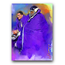 Carl Eller #10 Art Card Limited 19/50 Edward Vela Signed (Minnesota Vikings)