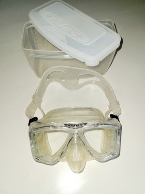 TILOS Womens Scuba Diving Snorkel Mask 2 lense, Tempered Glass with Case