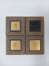 4 X CPU in CERAMICA Intel/AMD 486 ORO CERAMICA Rottami di Computer PC Riciclo