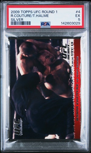 Randy Couture, Tony Halme [Silver] #4 2009 Topps UFC Round 1 card