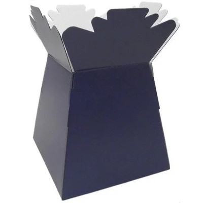 1 Blumenkasten Floristenstrauß dunkelblau 24 cm x 17 cm x 17 cm