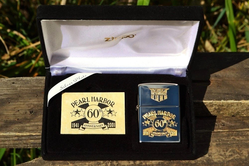 60th Anniversary Pearl Harbor Silver Plated Zippo Lighter