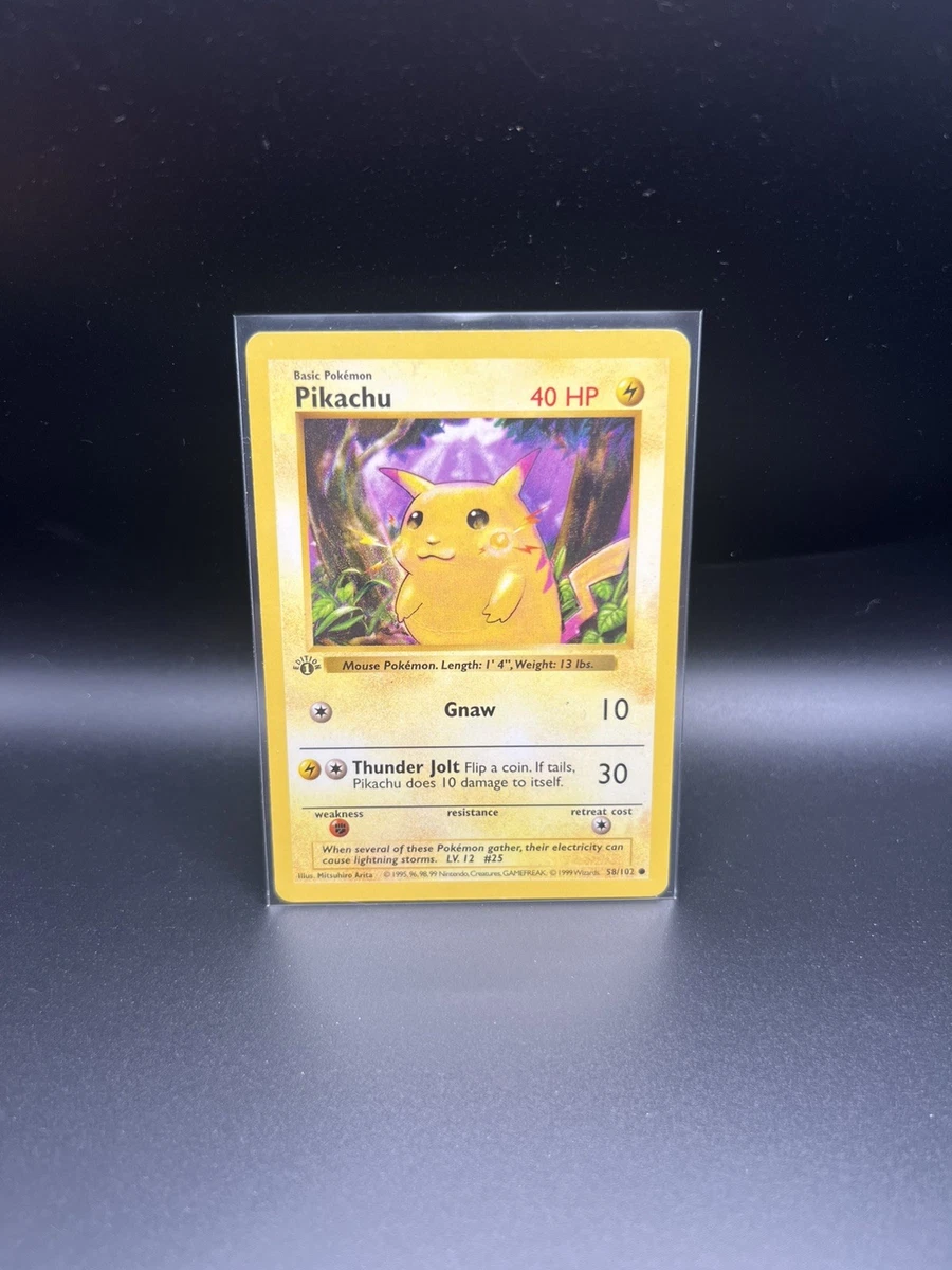 Pikachu Pokémon TCG Individual Trading Card Games Base Set in
