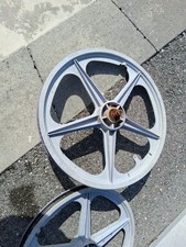 Two 5 Spoke Safe-Lite Mag-Lite BMX 20 Front Wheels
