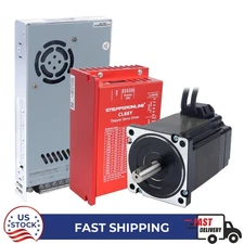 1 Axis Nema 34 6.5Nm Motor Closed Loop Stepper CNC Kit & Driver W/ Power Supply