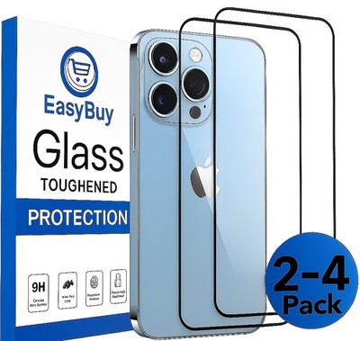 Panzerfolie für iPhone 16 15 14 13 12 11 X Pro Max Full Screen Displayschutzglas
