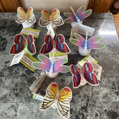 led light up butterfly fiber optic decorations Lote 9 Pices