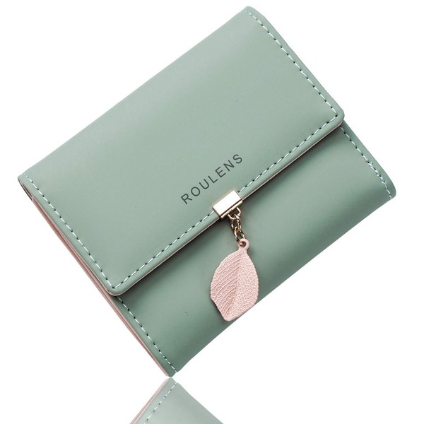 Damen Geldbeutel Klein Rfid Blockierung Veganes Leder Brieftasche Portemonnaie-image
