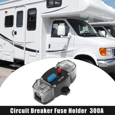 DC 12-24V 300Amp Car Boat Circuit Breaker Audio Inline Fuse Holder Protector