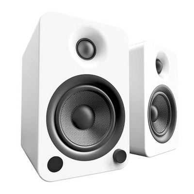 Kanto YU4MW YU4 Matte White Powered Speakers with Bluetooth, Built-In Phono P...