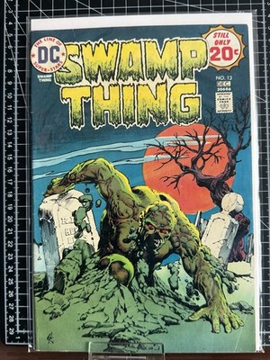 SWAMP THING #13 DC COMICS 1974 ~ CLASSIC NESTOR REDONDO COVER ~ LEN WEIN