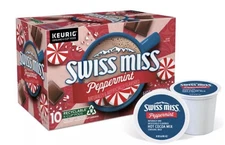 Swiss Miss Peppermint Hot Cocoa Mix, Keurig 10 K-Cup Pods EXP: 07/2026