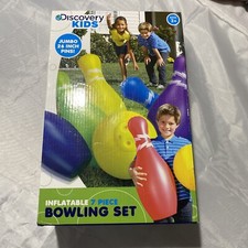 Discovery Kids Inflatable 7 Piece Bowling Set