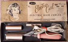 Valmor Electra-Curl Curling Iron with Large Rollers Unused NOS Tested Works Well