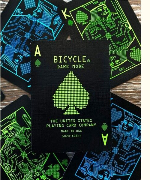 Playing Cards Digital Neon Poker Deck