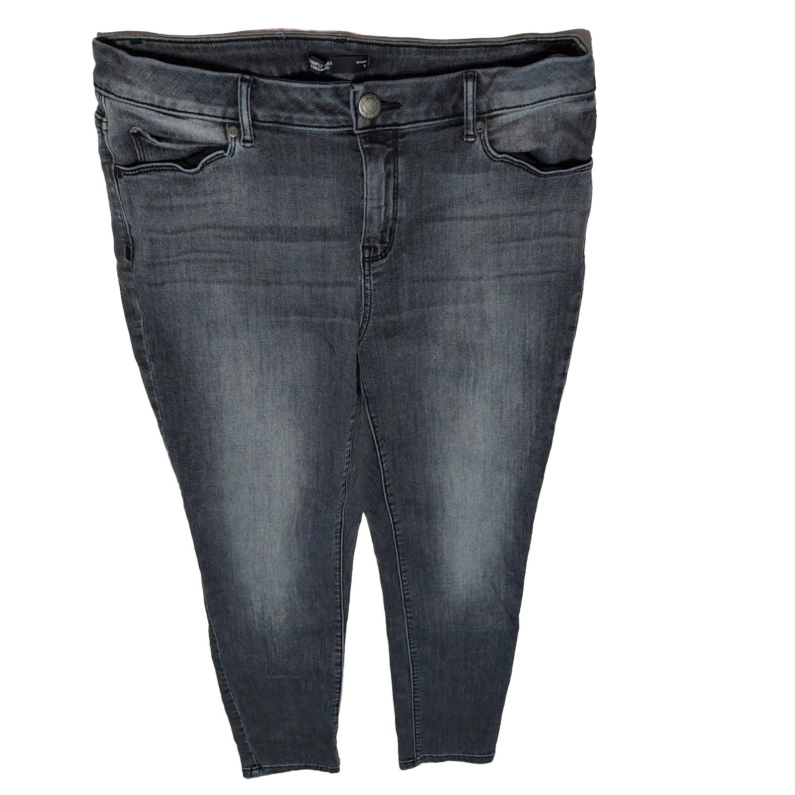 Simply Vera by Vera Wang Skinny Black Jeans Size 12