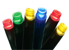 GE StayBright 21.8 ft 250 LED Microbright Multicolor Christmas Lights Green Cord