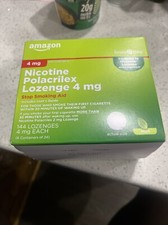 Amazon Basic Care Nicotine Polacrilex Mini Lozenge, 4 mg Nicotine , 144ct. Mint