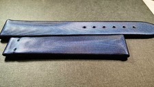 Chopard Watch Band Blue Satin 16/14mm for Deployment Clasp. Genuine Swiss Made