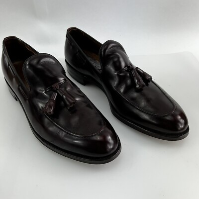 Allen Edmonds Mens Saratoga Black Slip On Loafers W/Tassels Sz 9.5 D s-l400.jpg main image 2
