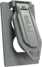 Hubbell-Bell 5146-0 Weatherproof Single Gang Vertical Device Mount Cover Duplex