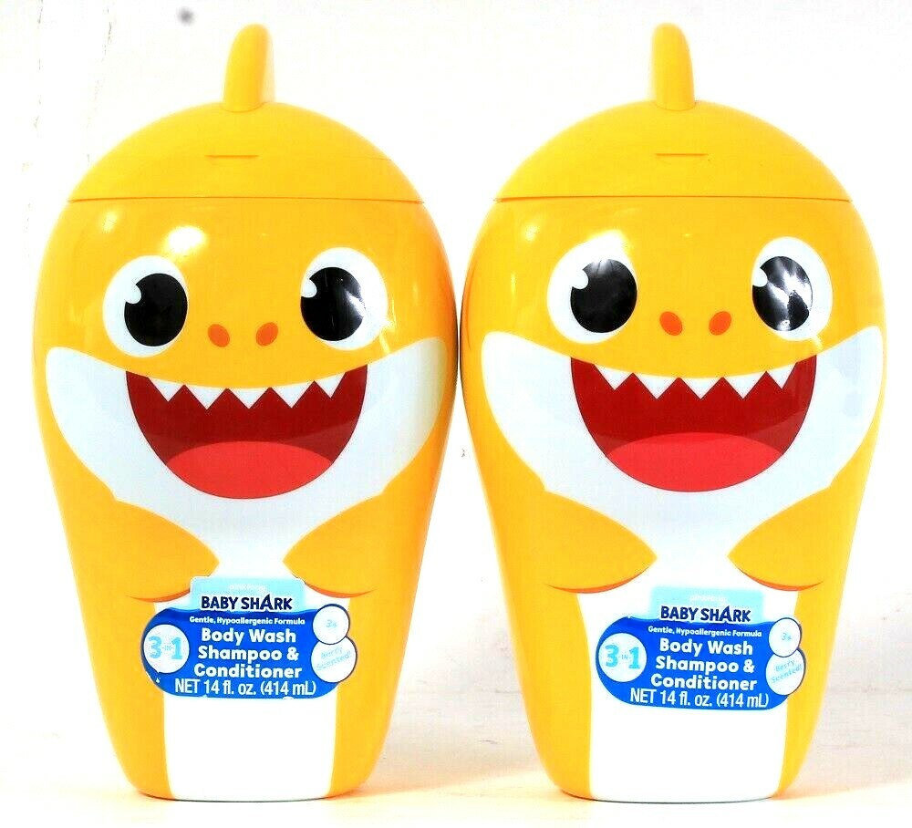 Baby Shark - Gel Y Champú 2 En 1, 400 Ml, Para Niños, Con Aroma Suave