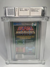 Ikari Warriors NES Nintendo WATA Graded 7.5 Unpunched 5 Screw Round SOQ No Rev-A