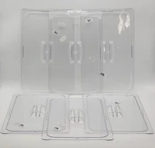 (6 Pack) Vigor 247FP11LHCL Full Size Clear Polycarbonate Food Pan Lid w/ Handle