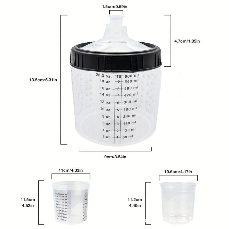 Professional Paint Job Disposable Cups For Sprayer Comes With Liners eBay