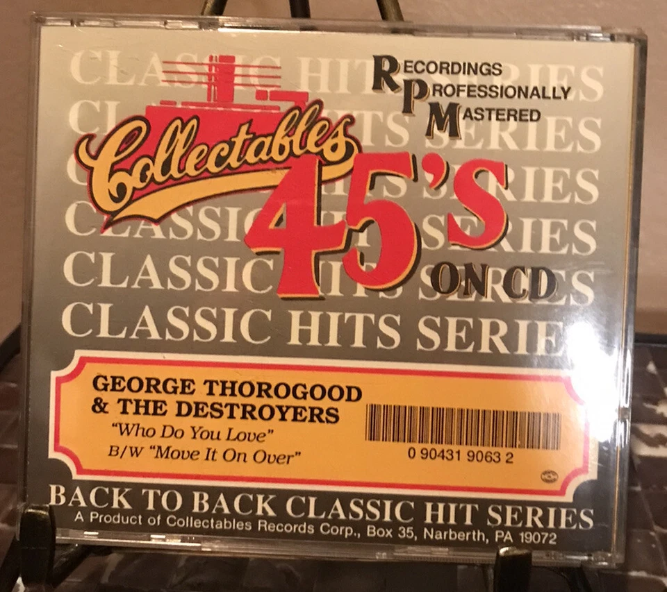 Collectable 45's on CD Back to Back Hit Series George Thorogood 1983 COL-CD-9063 Foto 4 de 4