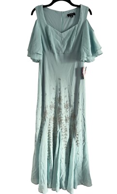 R & M Richard s Evening Dress Size 10 Slate Embellished Women Dress. NWT