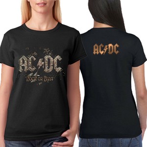 camiseta ac dc mujer