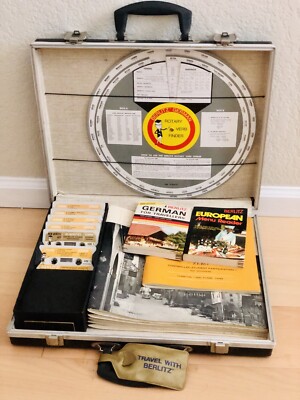 Vintage Travel w/ Berlitz - German for Travelers Briefcase