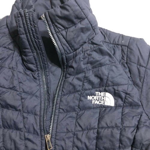 North Face Womens Navy Thermoball Eco Lightweight Quilted Jacket Sz XS Full Zip - Picture 2 of 8