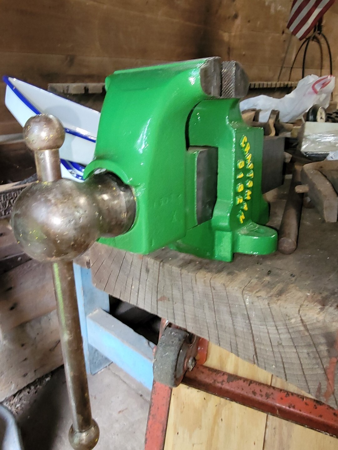 Antique Craftsman 5152 Heavy Duty Bench Vise eBay