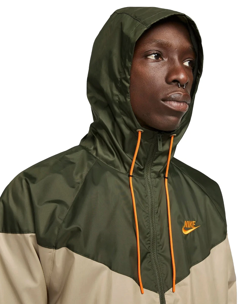 Nike Men Sportswear Windrunner Jacket in Khaki Olive Different