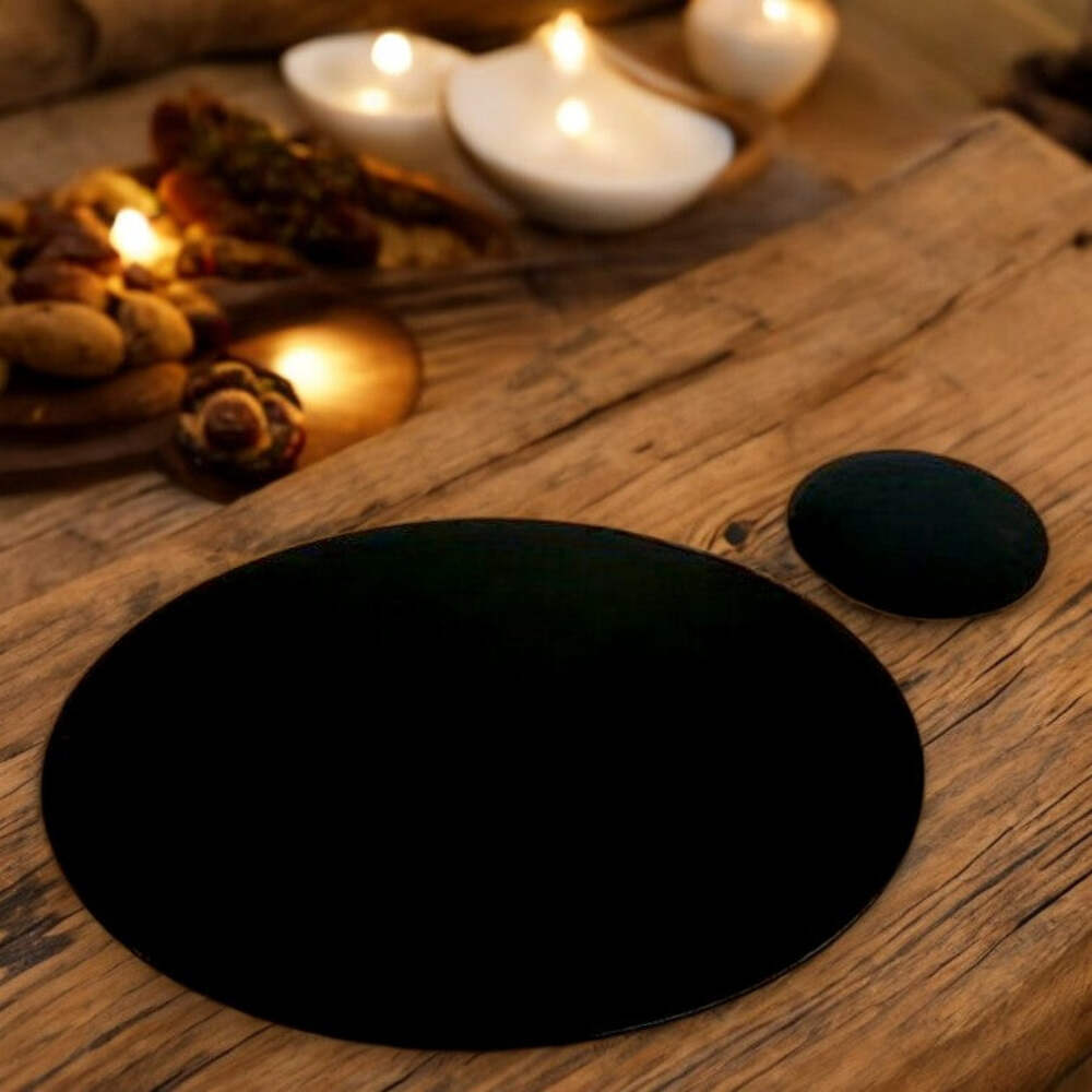 Manteles Individuales Ovalados Y Posavasos - Colores Mate