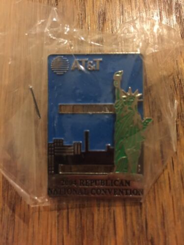 2004 Republican National Convention Sliding Statue of Liberty Lapel AT&T Pin
