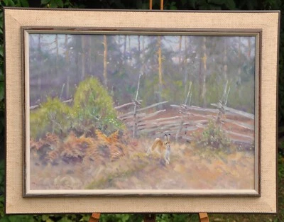 HENNING HAUGAARD (1922-1995) Ölgemälde auf Leinwand - Waldleben - Arte Arte - Bild 1 von 4