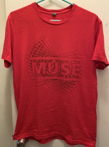 Muse Drones Orange Tour Shirt Size Medium
