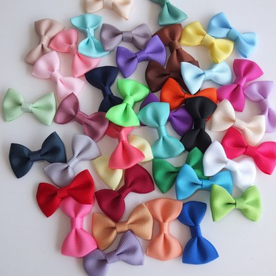 20 Mini Bows Without Clips 1 5inch Grosgrain Bow Diy For Headwear
