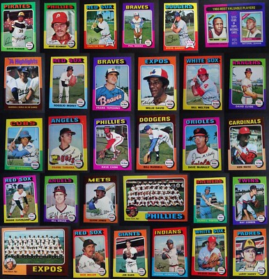 1975 Topps Baseball Cards Complete Your Set U You Pick From List 1-220