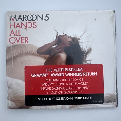 Maroon 5 : Hands All Over CD 2010 Revised Album 2011 Rare Sticker Cover Multipla