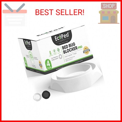 Bed Bug Interceptors   4 Pack | Bed Bug Blocker (Pro) Interceptor Traps