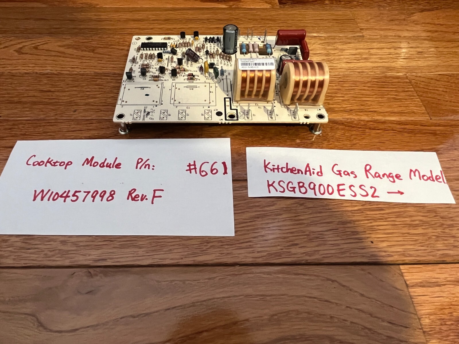 KitchenAid Gas Range Cooktop Module OEM P/N W10457998 Rev. F 661 eBay