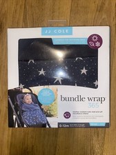 JJ Cole 365 Bundle Wrap 0-12 Months Blue Gray Star New Comfy Stylish
