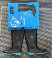 OX Tools OX-S242408  Safety Wellington Boot Wellies Workwear Black Size 8