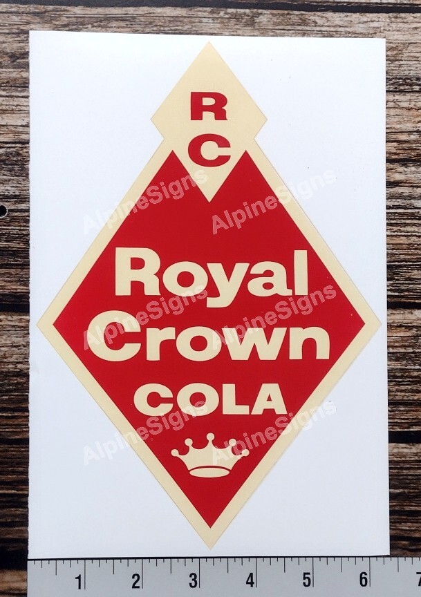 Royal Crown RC Cola Logo Soda Pop Ad Retro Wall Decor Bar Large Metal Tin Sign e