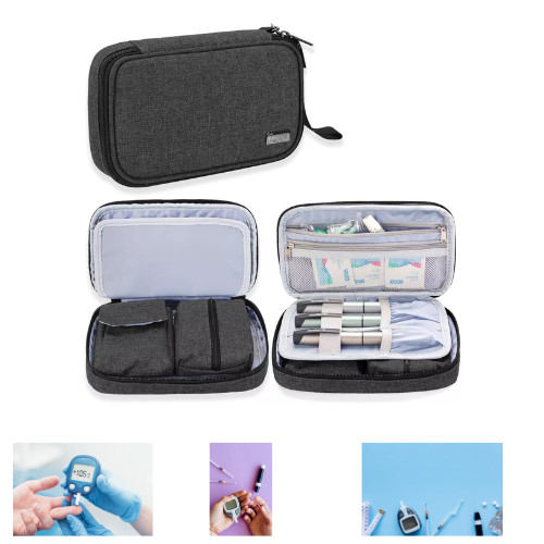 Luxja Diabetikertasche Für Unterwegs, Tasche Für Blutzuckermessgeräte Und Diabet